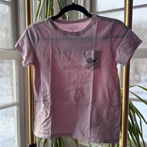 Vineyard Vines Kids Light Pink Pocket Tee